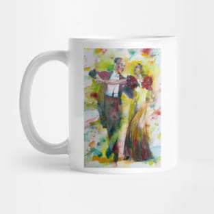 FRED ASTAIRE and GINGER ROGERS watercolor portrait .1 Mug